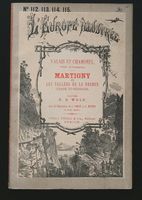 Martigny Grosser St. Bernhard Wanderbild  um 1885