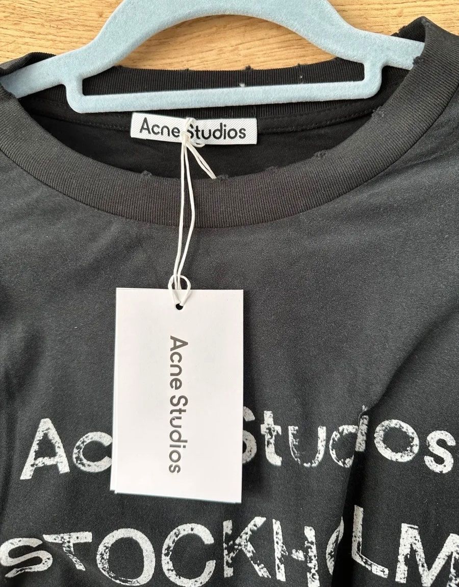 Acne Studios T-shirt: Acne Studios Longsleeve Gr. L, Farbe schwarz – Nuovo (secondo la descrizione) da Triesen venduto da atos87 1