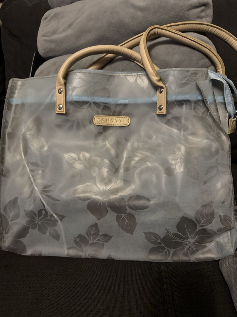 Zanotti Taschen für Damen: Sac Zanotti transparent et fleuri – Gebraucht aus Veyrier von kimedovapa 1