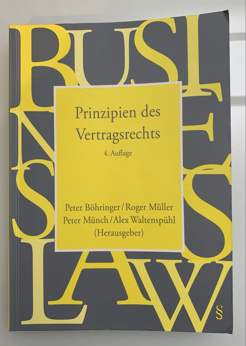 Libri: Prinzipien des Vertragsrechts, 4. Auflage – Usato da Stans venduto da carina_123