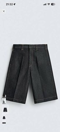 Relaxed Fit Denim Shorts von Zara