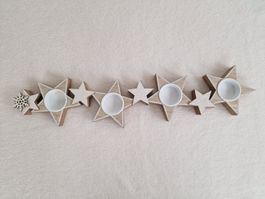 Weichnachtlicher Kerzenhalter für Rechaudkerzen