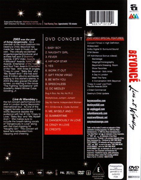 Tutti i DVDs: Beyoncé – Live At Wembley – Usato da Brittnau venduto da Zibu 1