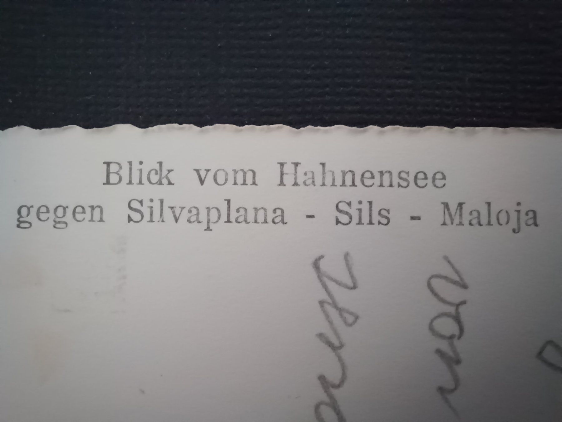 Cartoline postali: GR, Blick vom Hahnensee Silvaplana, No. 23-73, 1951 – Usato da Aarau Rohr venduto da mgvw 3
