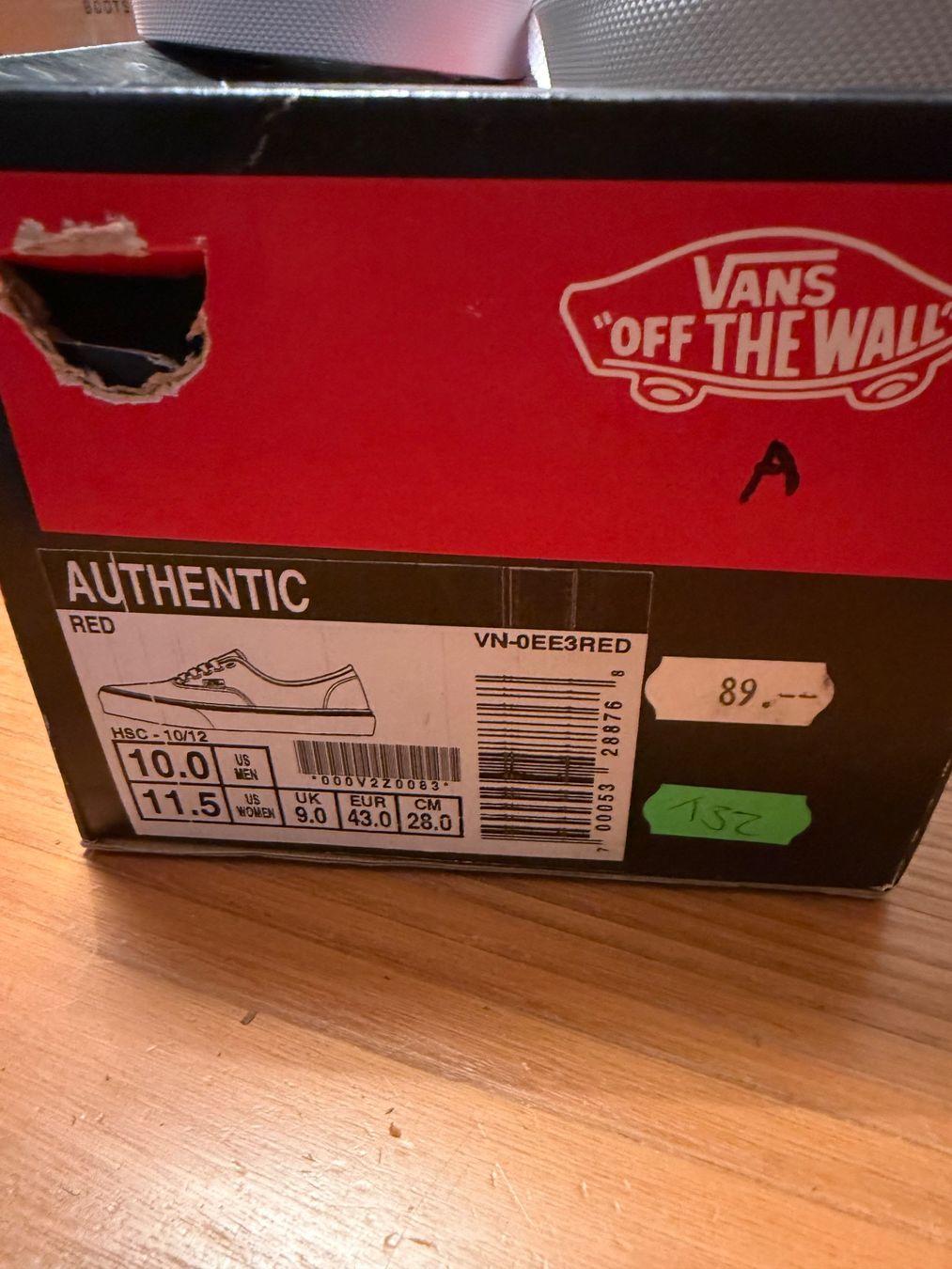 Vans Herrenschuhe: VANS Authentic red, size EU 43 – Neu und originalverpackt aus Pedrinate von ale_7kyv 1