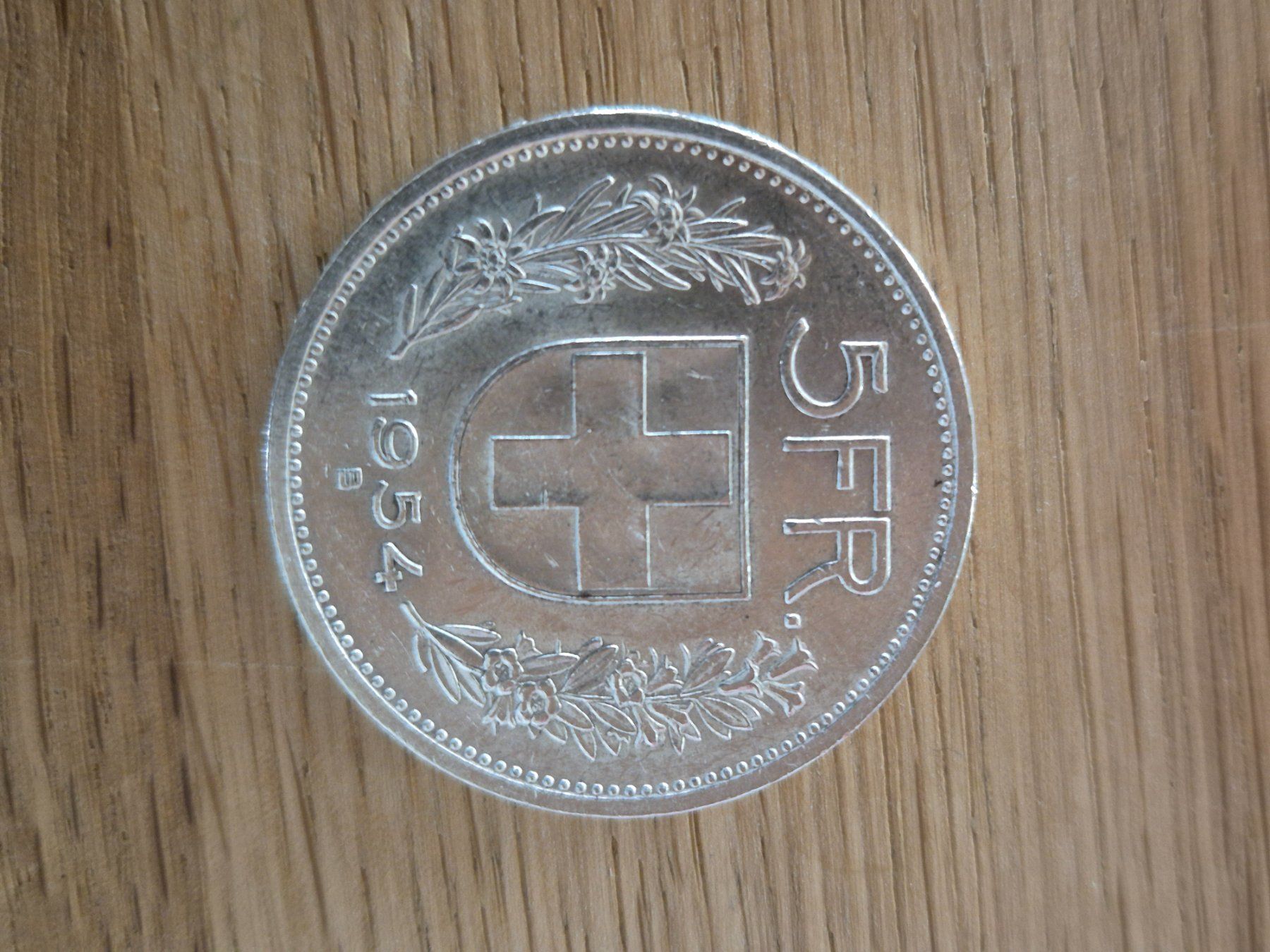 Tutti le monete: 5 Franken 1954 - Silber - Top-Stück! – Usato da Mels venduto da Goldenfalcon