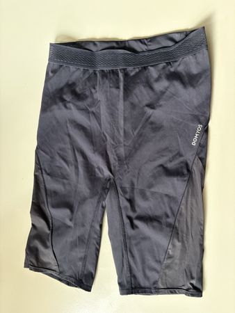 Short de cyclisme Domyos, taille S, noir, comme neuf!