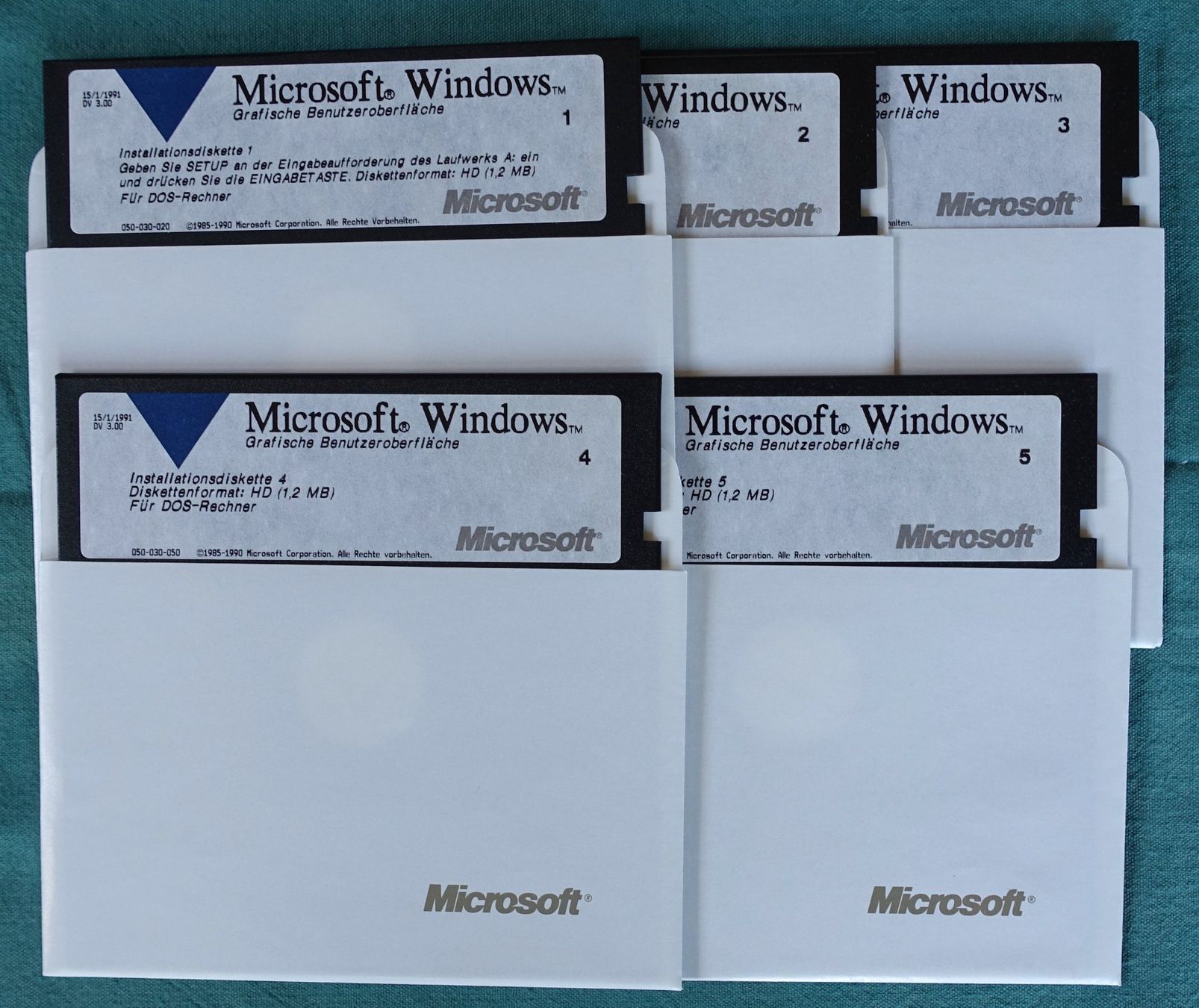 Microsoft Software: Microsoft Windows 3.0 auf 5 1/4 Zoll Disketten – Usato da Lohn-Ammannsegg venduto da Vizechef 4