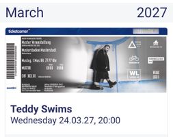 2 Tickets Teddy Swims Konzert 24.03.27 Stehplatz neu