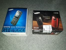 Zwei LEERE Samsung natel OVP