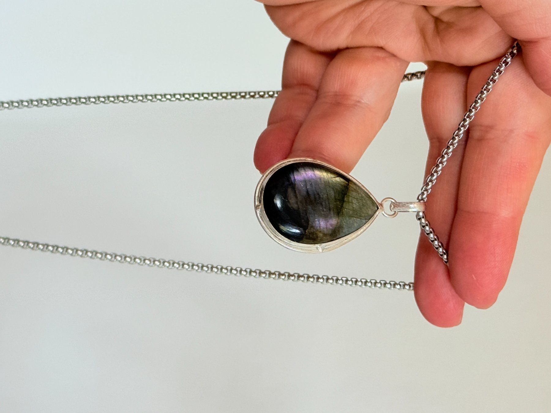 Ketten: Collier labradorite, élégant et tendance ✨ – Neu und originalverpackt aus Genève von AWWA 4