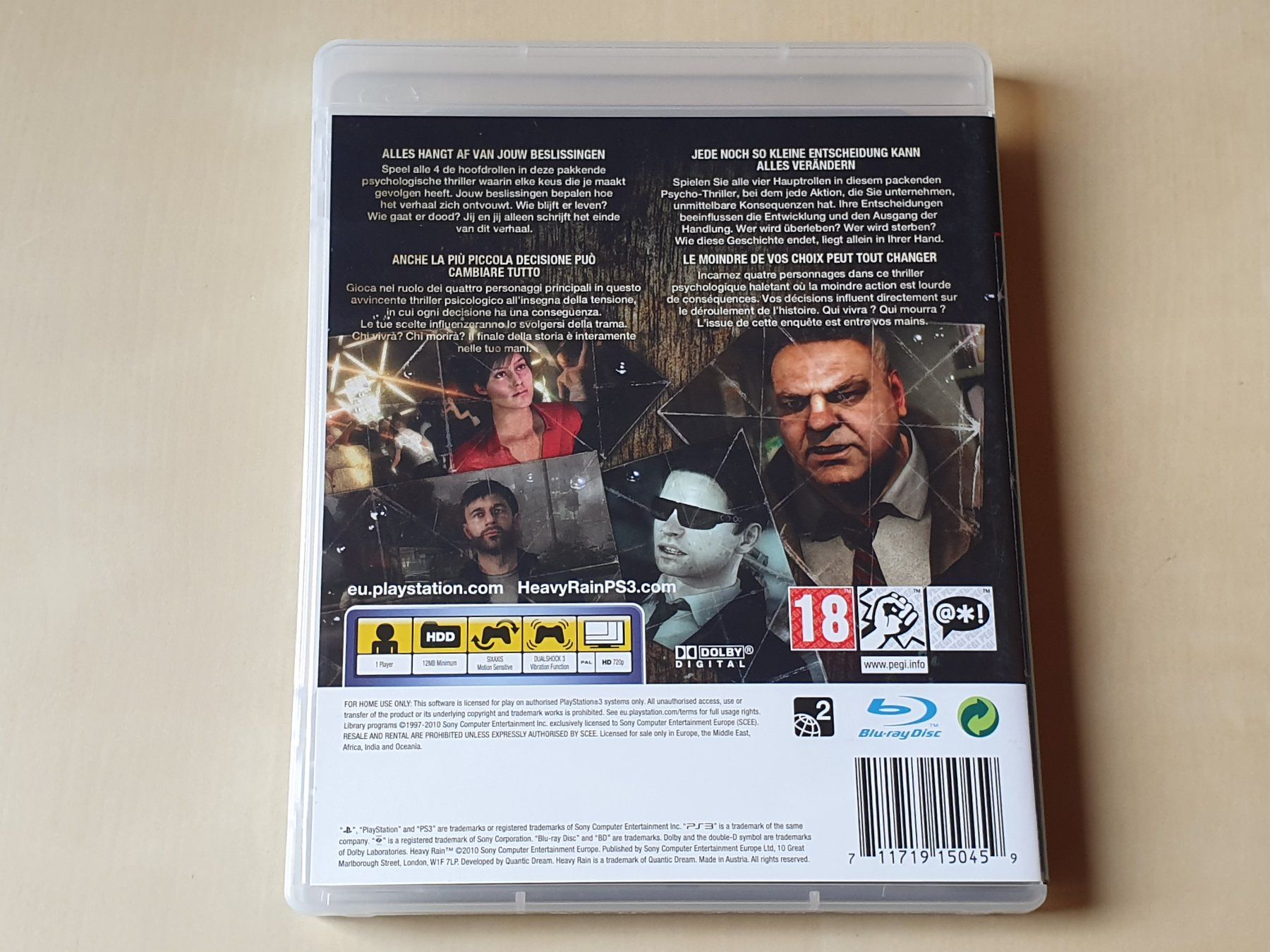 Sony Spiele: Heavy Rain – Gebraucht aus Stansstad von collectorsshop 1