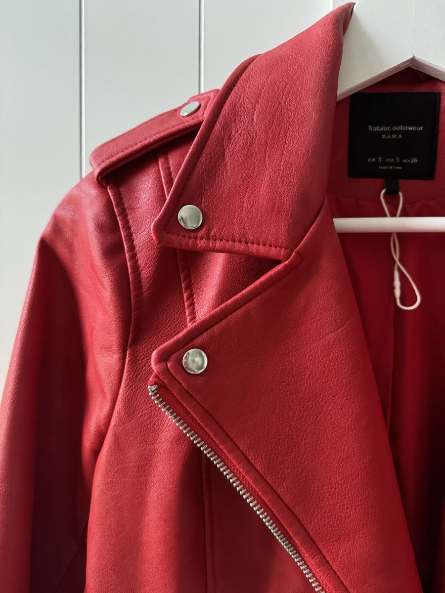 Zara Jacken: Zara Kunstlederjacke rot (S) – Neu (gemäss Beschreibung) aus Triesen von antonellaaa_ 2