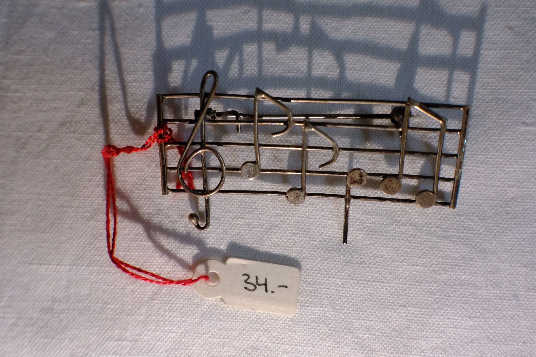 Spille & Fermagli: Silber 925 Brosche/Anstecker - Musik – Nuovo (secondo la descrizione) da Fribourg venduto da Silver_Wat