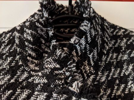JEAN-JACQUES BENSON : Manteau mi-saison impr. pied-de-coq 40