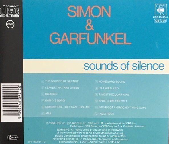 CD: Simon & Garfunkel - Sounds of silence – Usato da Grüningen venduto da azulverde 1