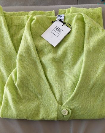 Neuer Strickjacke Cardigan-Pullover Fedeli 100%Kaschmir 44 M