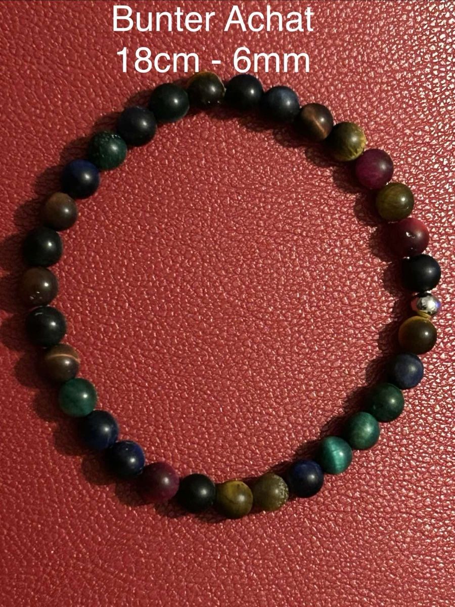Bracciali & Braccialetti: Bunter Achat Armband – Nuovo (secondo la descrizione) da Triengen venduto da zomavesu