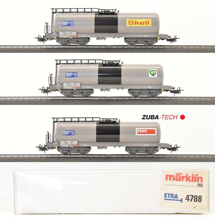Coffret Marklin 3 Wagons-citernes SBB CFF – Époque 5 – Échelle HO – Réf 4788
