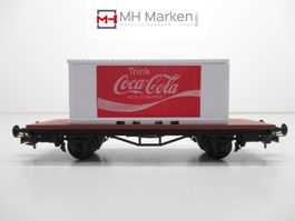Liliput Plattformwagen mit Coca-Cola Container Deutsch DC H0
