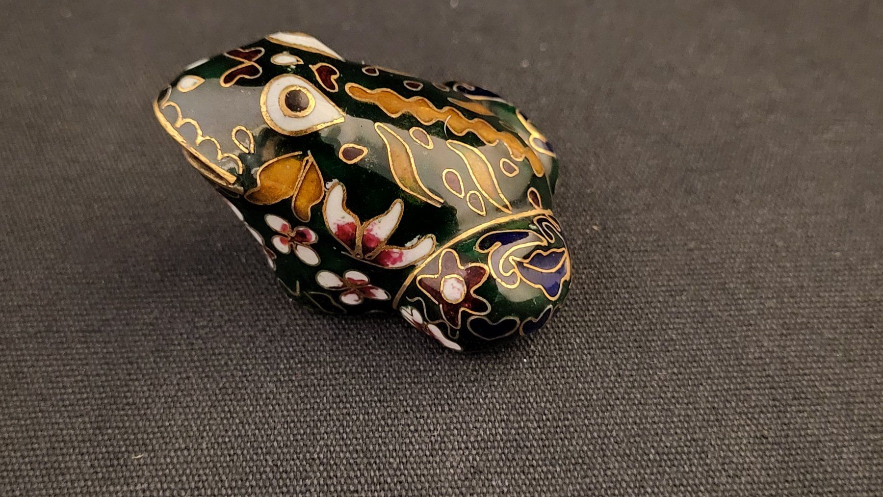 Figuren: Cloisonne-Frosch – Gebraucht aus Basel von spinne02 2