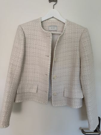 Neo Noir Boucle Jacket beige cream like new condition