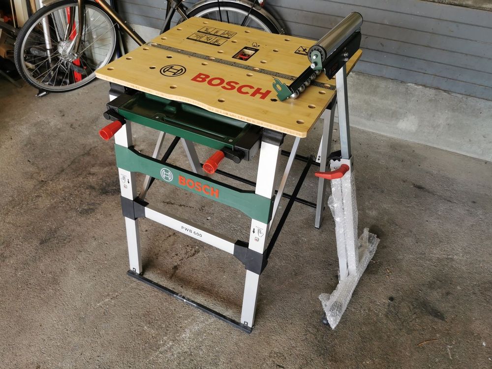 Bosch Arbeitstisch / Werkbank PWB 600 inkl. Arbeitsbock | Kaufen auf ...