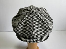 Lock & Co Hatters Sandwich Houndstooth Bakerboy Gr 59 NEW