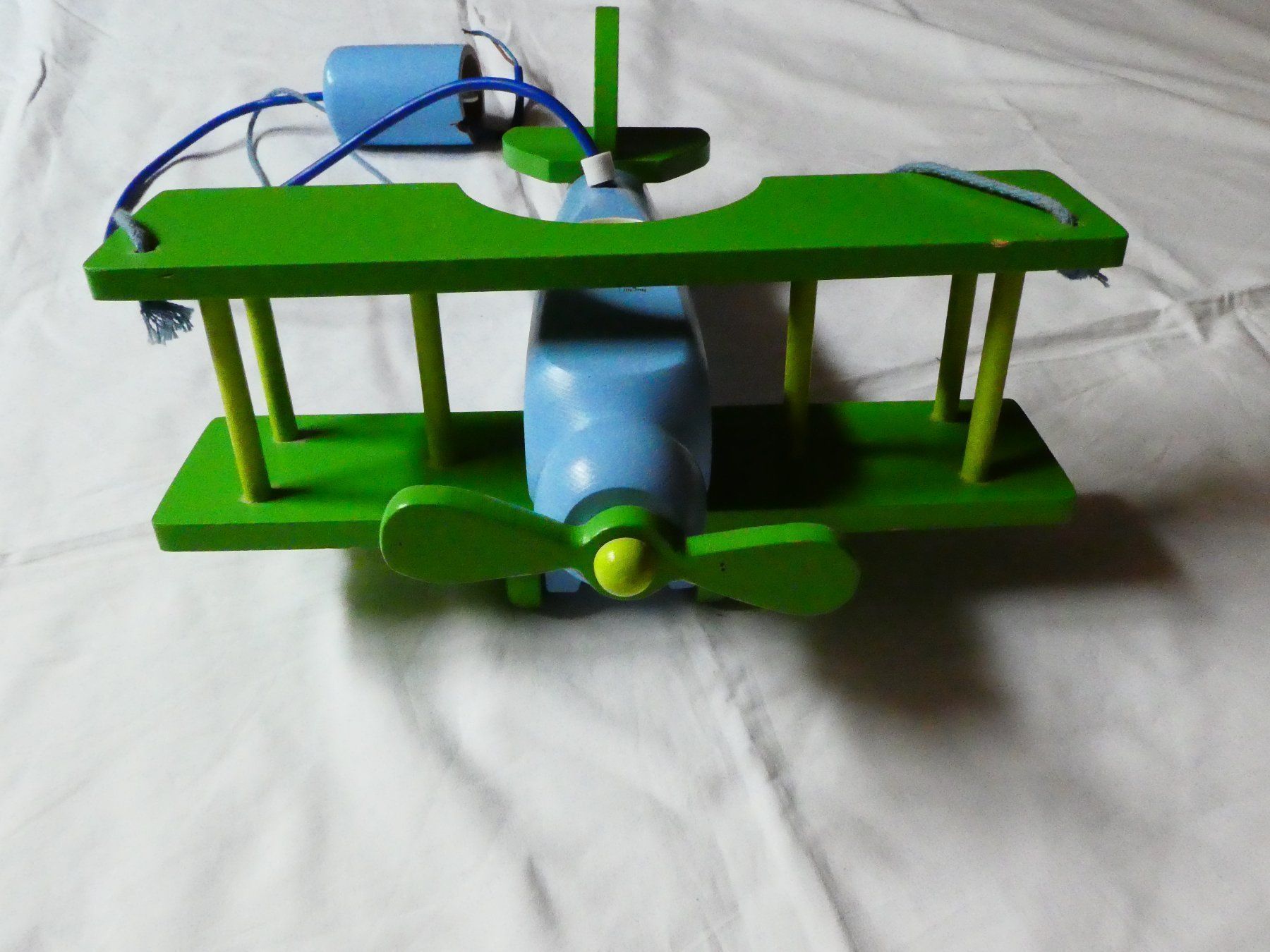 Lampade: Kinderlampe Doppeldecker grün-blau – Usato da Zürich venduto da anavlis-thymiano 4