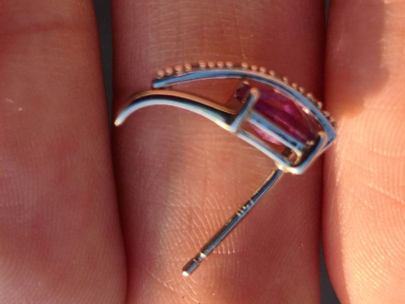 Orecchini pendenti & Orecchini a lobo: Amethyst Weissgold ,750 Ohrstecker – Usato da St. Gallen venduto da GIULESGG 3