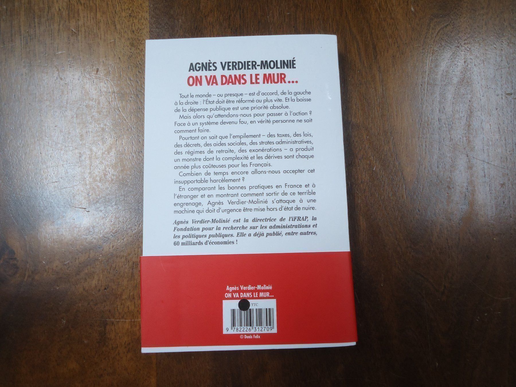Libri: On va dans le mur... - A. Verdier-Moliné – Usato da Vessy venduto da bm.par 1