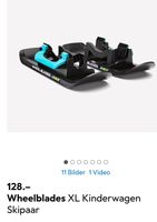 Wheelblades XL Kinderwagen Skipaar für den Winter