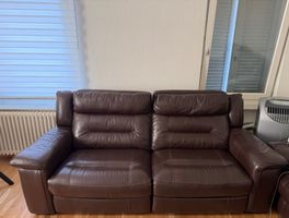 Echt Ledersofa mit Relaxfunktion gebraucht guter Zustand