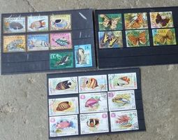 Lot ++ Motiv Fische und Schmetterlinge