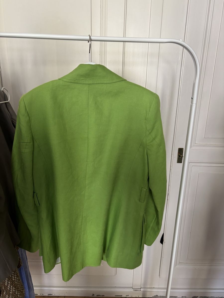 Zara Giacche: Grüner Blazer - Leinen  – Nuovo (secondo la descrizione) da Bern venduto da Charlot19 2