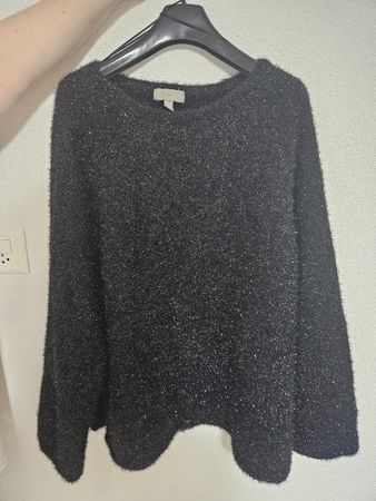 H&M Pulli schwarz mit Glitzer