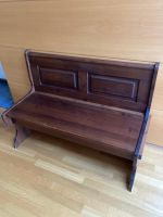 Banc-coffre en bois massif avec rangement intégré