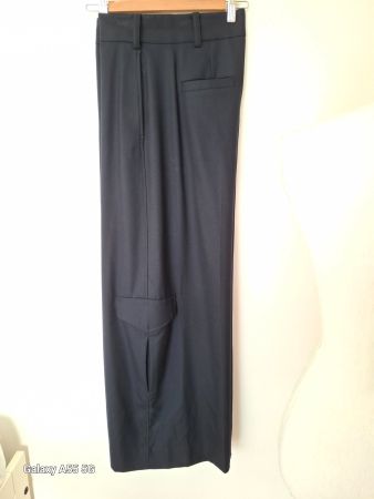 Pantalon COS marine taille 34,palazzo laine comme neuf!