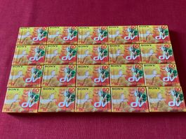 20 Cassetten Mini DV Sony Premium 60 Minuten neue Verpackung