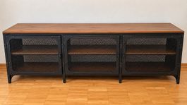 TV-Sideboard Metall Holz gebraucht
