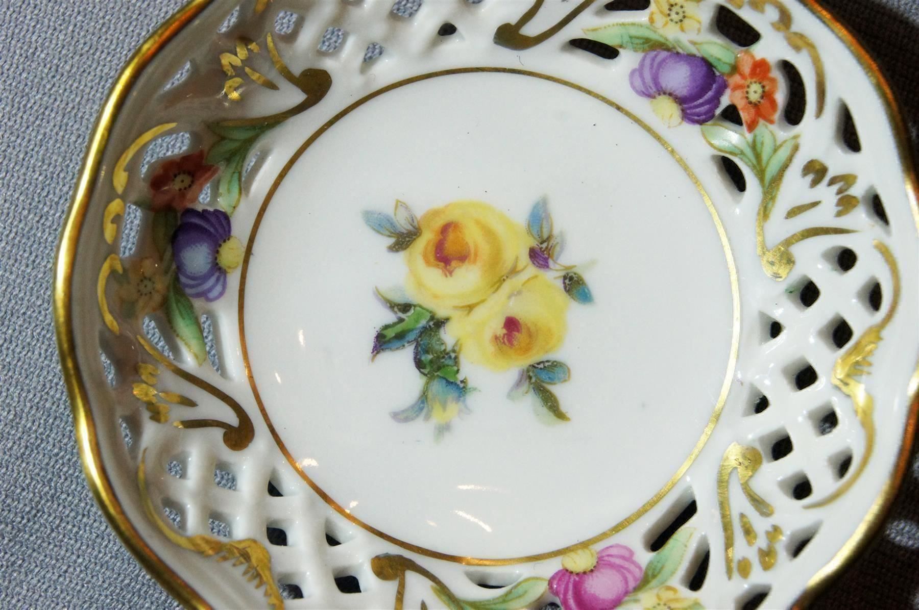 Arzberg Piatti: Kleine Durchbruchschale mit Rosenmotiv – Usato da Geroldswil venduto da ARTEFACTO 2