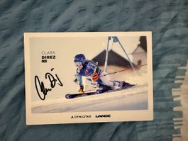 Original Autogrammkarte Clara Direz, Ski Alpin Star! (52)