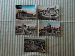 5 Stk. Ansichtskarten Rom 1953 - M127