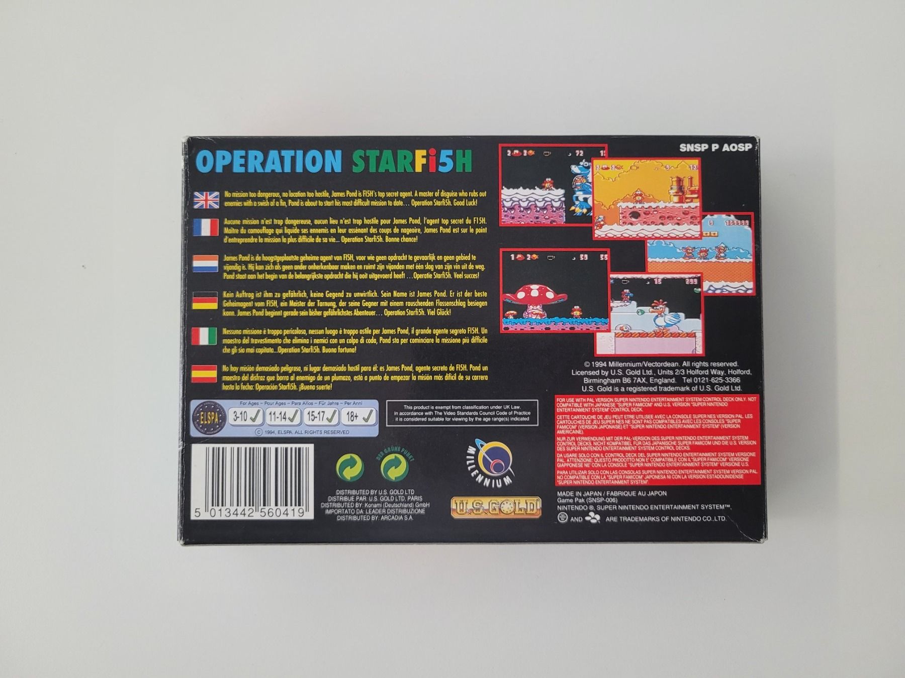 Giochi: Operation Starfish, SNES, mit OVP – Usato da Uezwil venduto da -Retrogames- 1