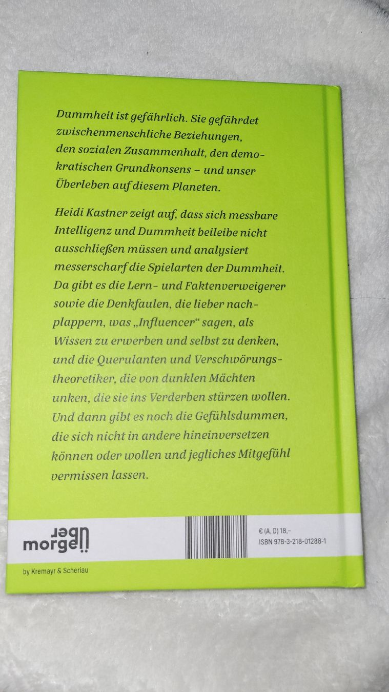 Bücher: Buch Dummheit Heidi Kastner  – Gebraucht aus Horgenberg von Klatschmohnmaria 1