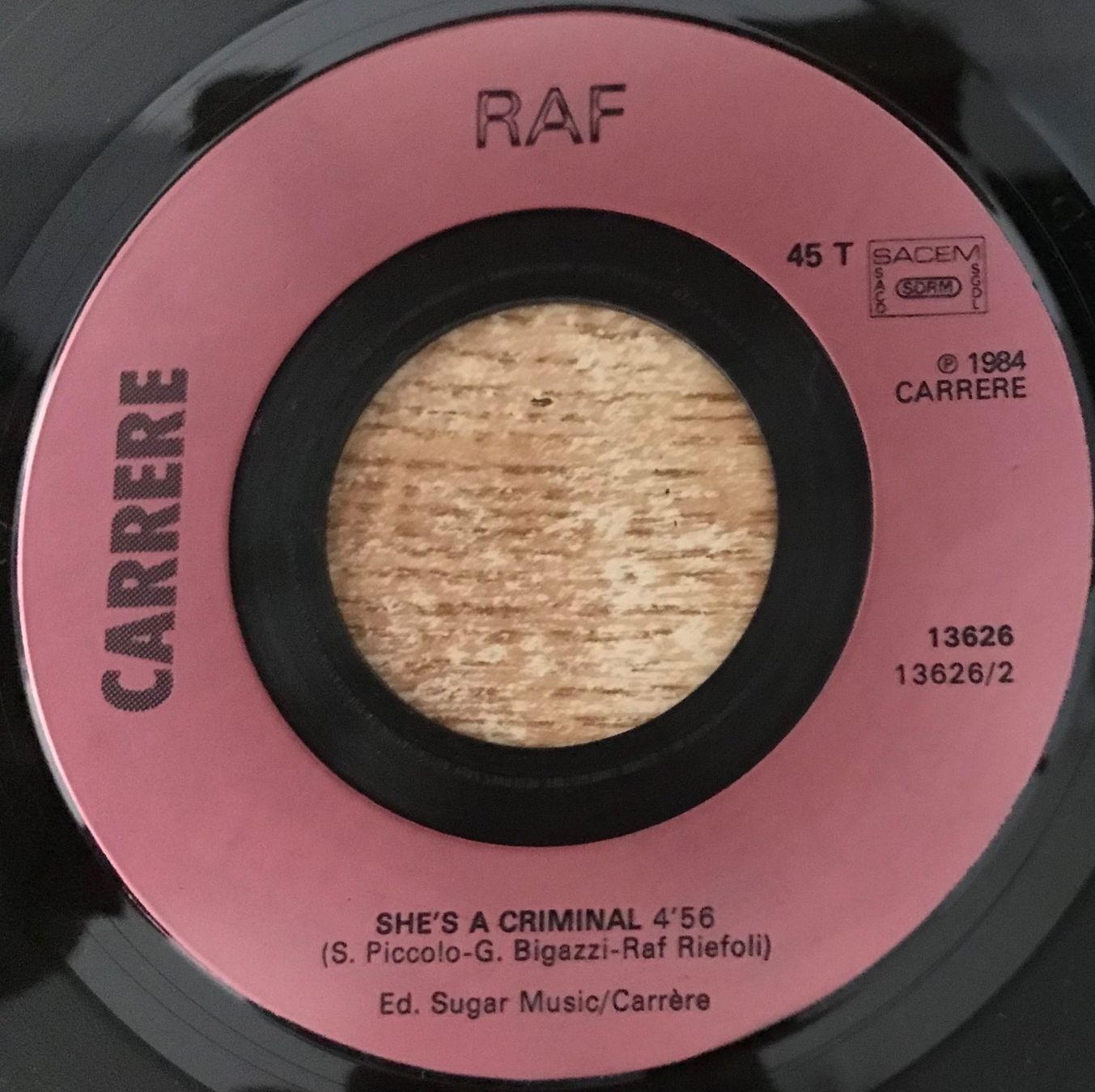 Schallplatten: RAF - CHANGE YOUR MIND – Gebraucht aus Bussigny von vinyl-pas-cher 3