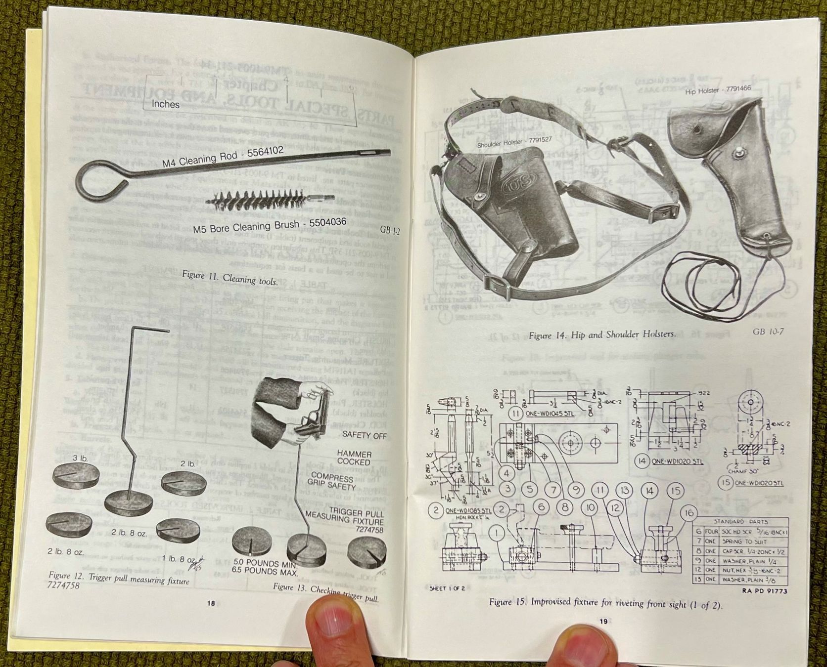 Libri: PISTOL, CALIBER .45, AUTOMATIC, M1911A1 Pistolet US – Usato da Nyon venduto da 65d45 2