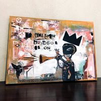 The Show - Neo Pop Art Kunst Bild Original Trompete Acryl