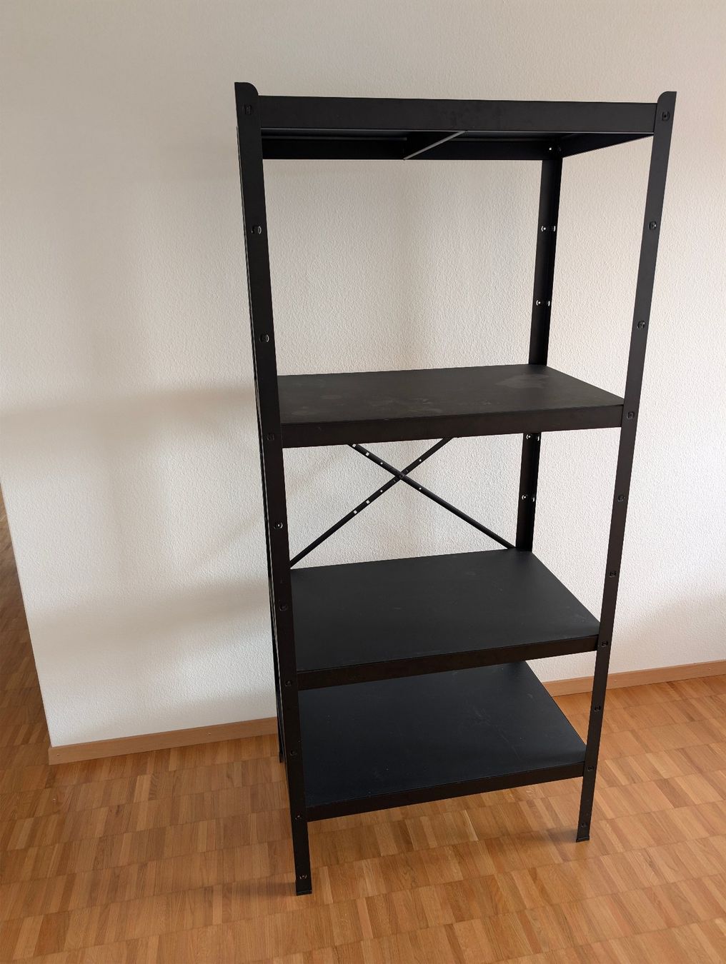 Ikea Regale: IKEA BROR Regal metall schwarz mit 4 Regalböden – Gebraucht aus Winterthur von viktor_f 2