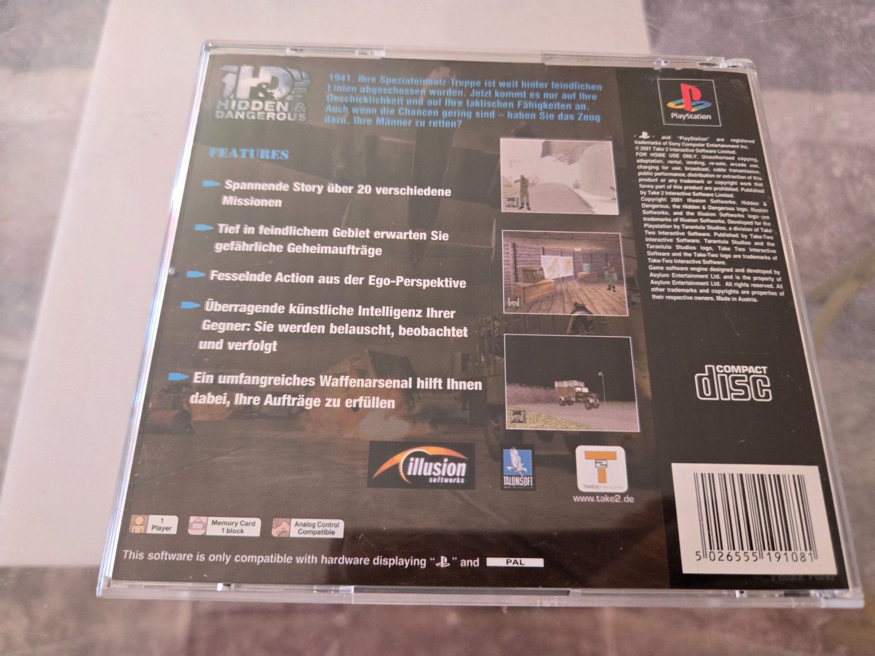 Spiele: Hidden & Dangerous PS1 – Gebraucht aus Bussigny von Kfdlt 1